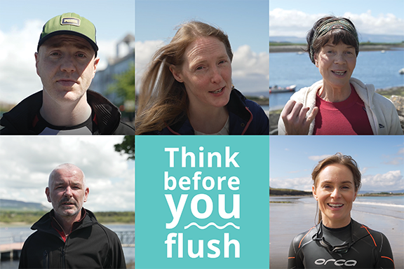 Sligo locals feature in new video urging those living and visiting Sligo to Think Before You Flush