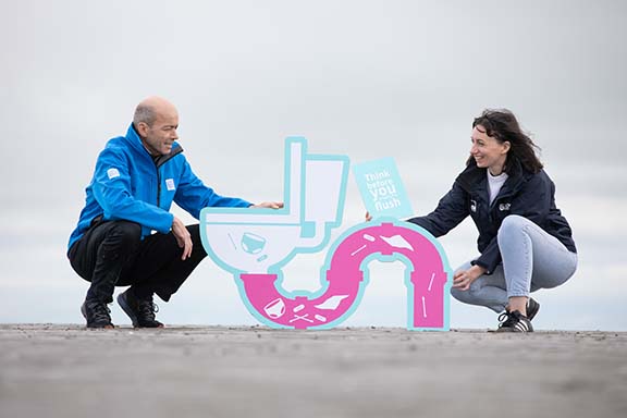 Clean Coasts and Irish Water are asking the public to Think Before They Flush this World Toilet Day