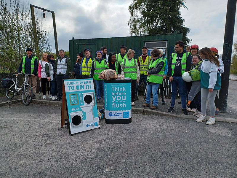 ‘Think Before You Flush’ campaign joins Maynooth University for canal clean-up