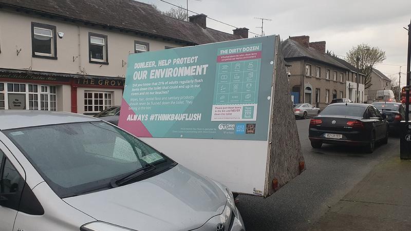 ‘Think Before You Flush’ campaign joins Dunleer Tidy Towns for the National Spring Clean