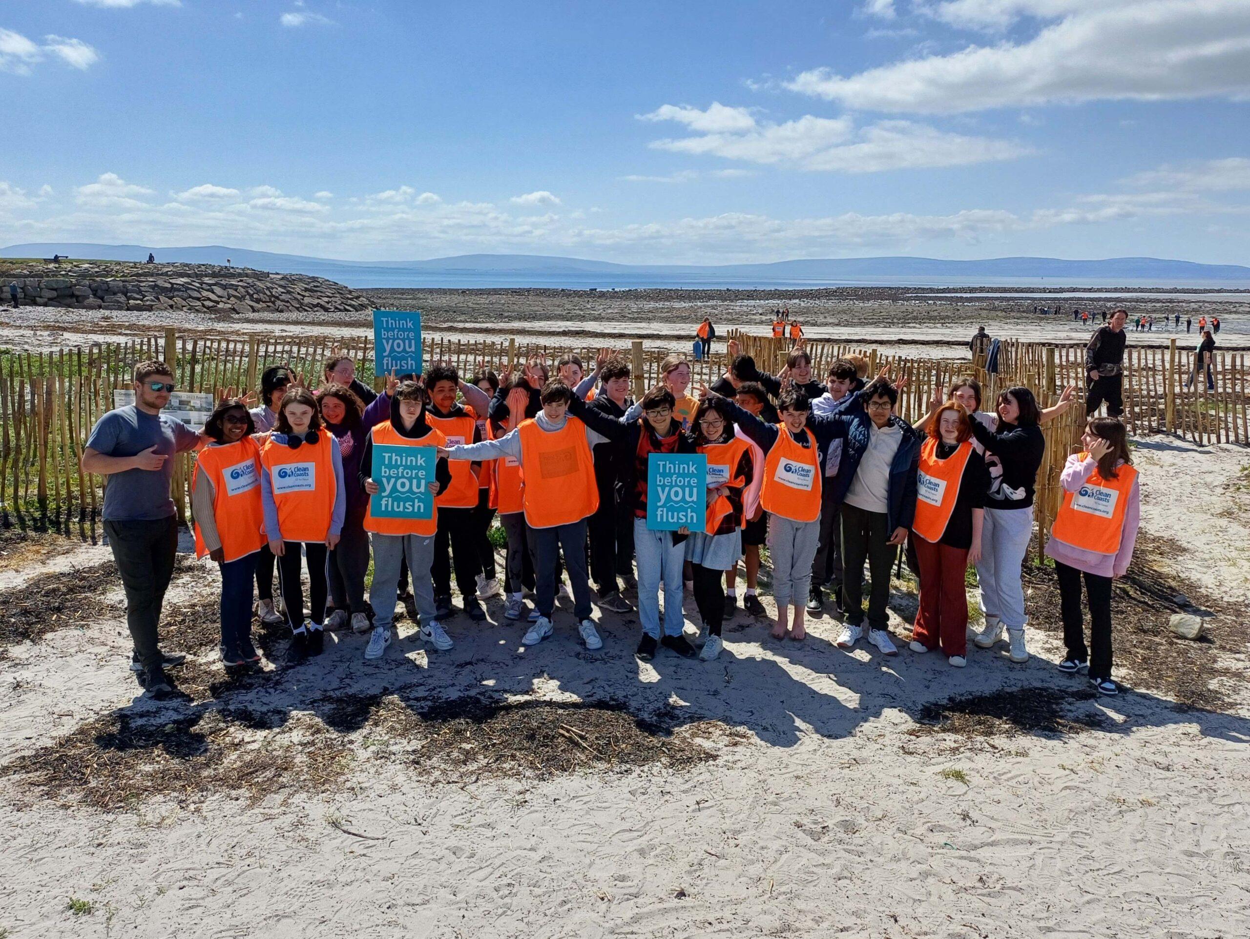 Galway Educate Together School group visit Grattan Beach to learn about ...