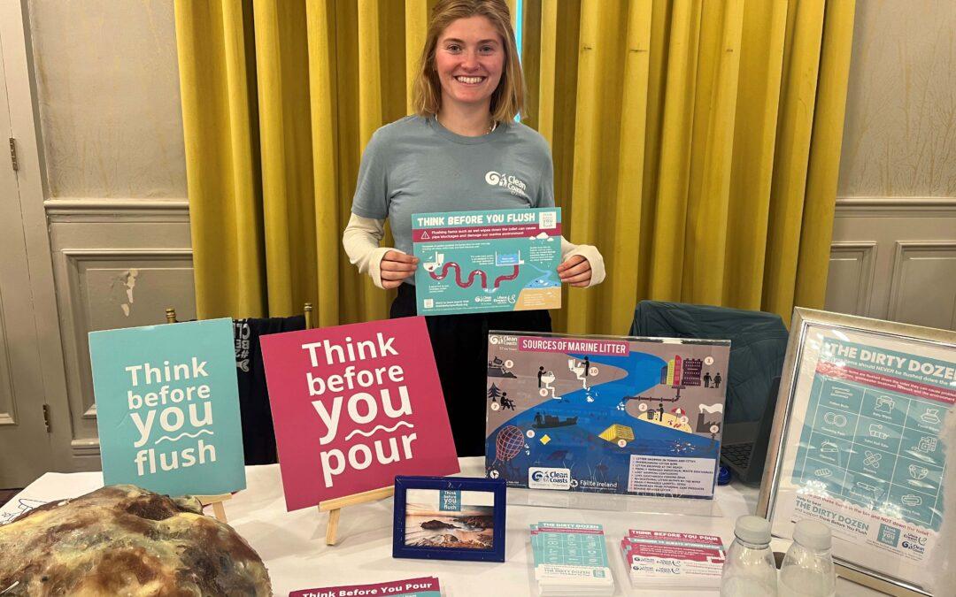 Clean Coasts and Uisce Éireann raise awareness about the impact of flushing damaging items down the toilet at the Earth Baby Fair in Maynooth, Kildare