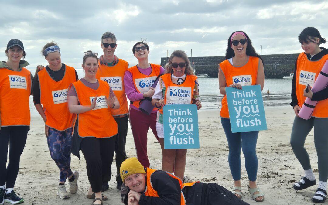 Enjoy free Yoga by the Shore in Galway this June with Clean Coasts and Think Before You Flush