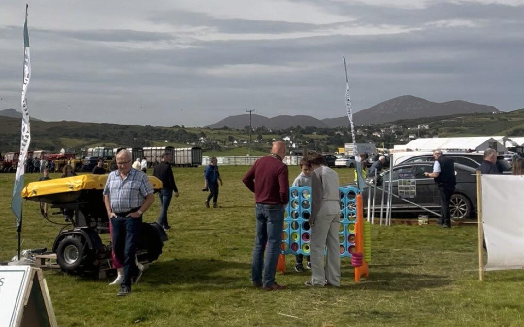 Clean Coasts and Uisce Éireann are raising awareness about our Marine Environment and the impact of flushing damaging items down the toilet at Clonmany Agricultural Show