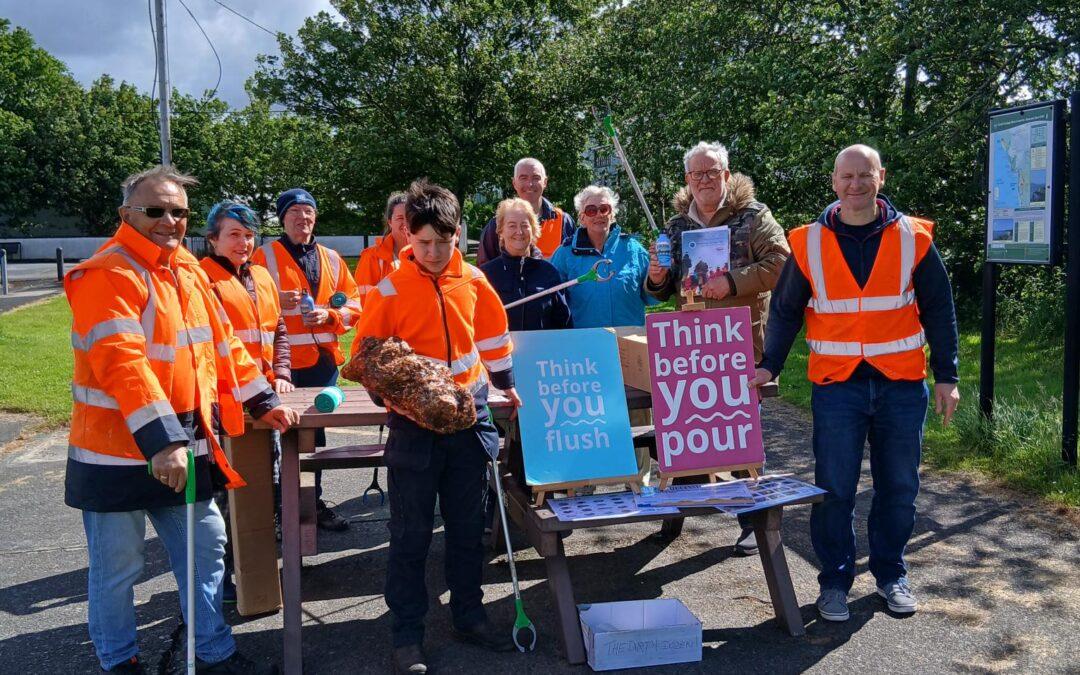 Buncrana Tidy Towns group embrace the ‘Think Before You Flush & Pour’ campaign