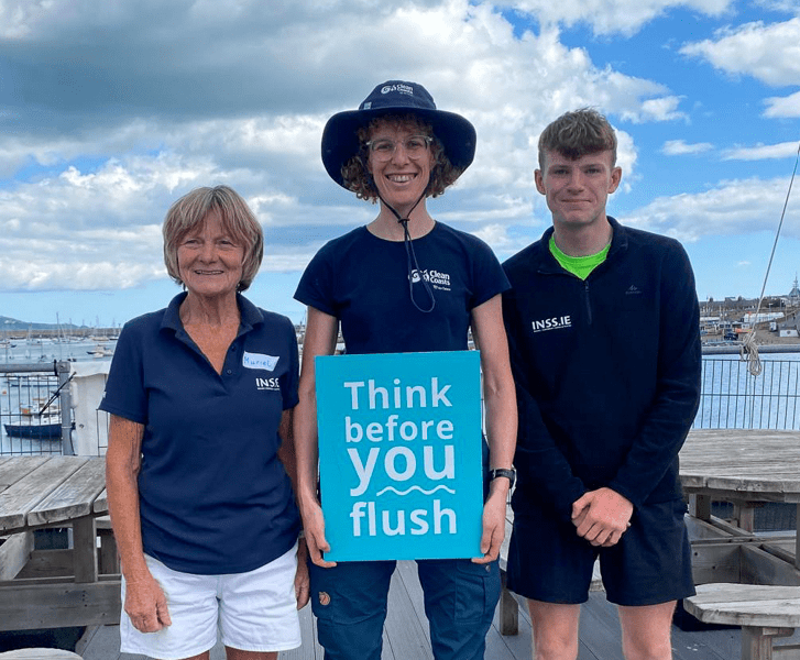 Local Young Sailors Hit the Beach to Support Think Before You Flush Campaign